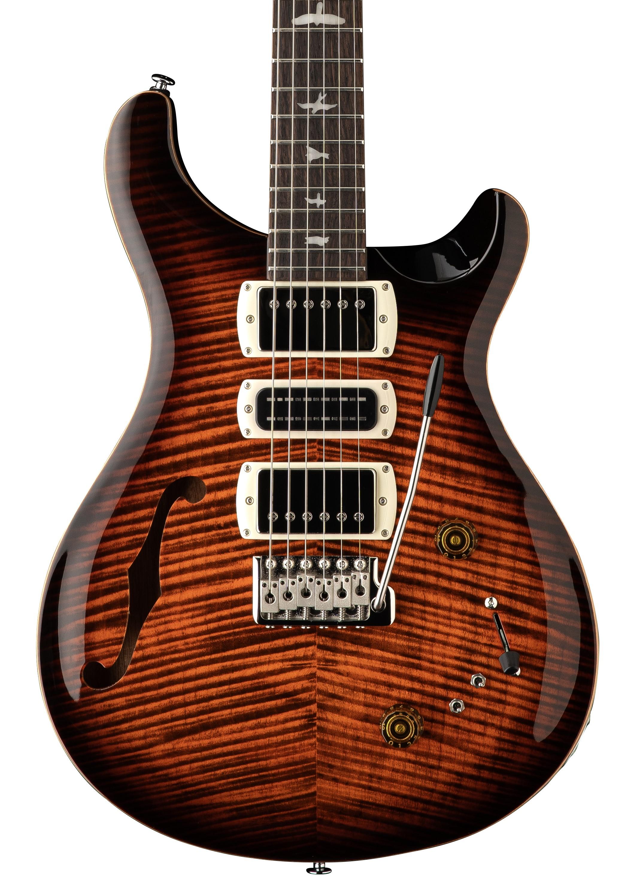 PRS SE Special Semi-Hollow Electric Guitar in Orange Tiger